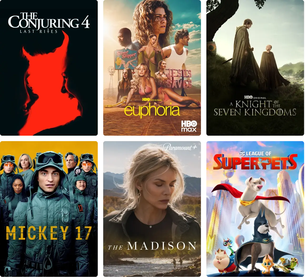 Movies and series available with the Megopack N+S subscription