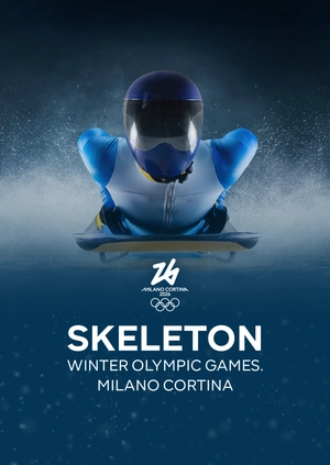 Skeleton. Winter Olympic Games. Milano Cortina