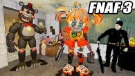 АНИМАТРОНИКИ ПУГАЮТ ОХРАННИКА FNAF 3 COOP ГАРРИС МОД  Garry's Mod