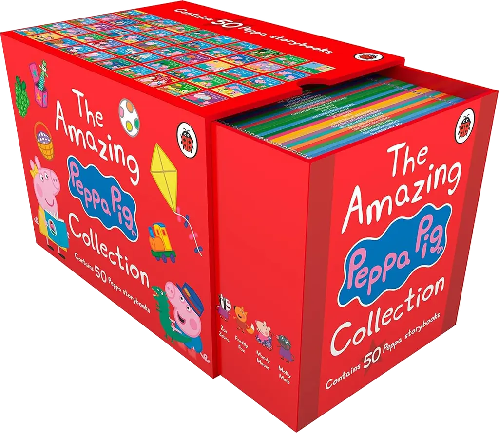 Обкладника "Peppa Pig: The Amazing Peppa Pig Collection 1-50 Red" Обкладинка "Peppa Pig: The Amazing Peppa Pig Collection 1-50 Red"