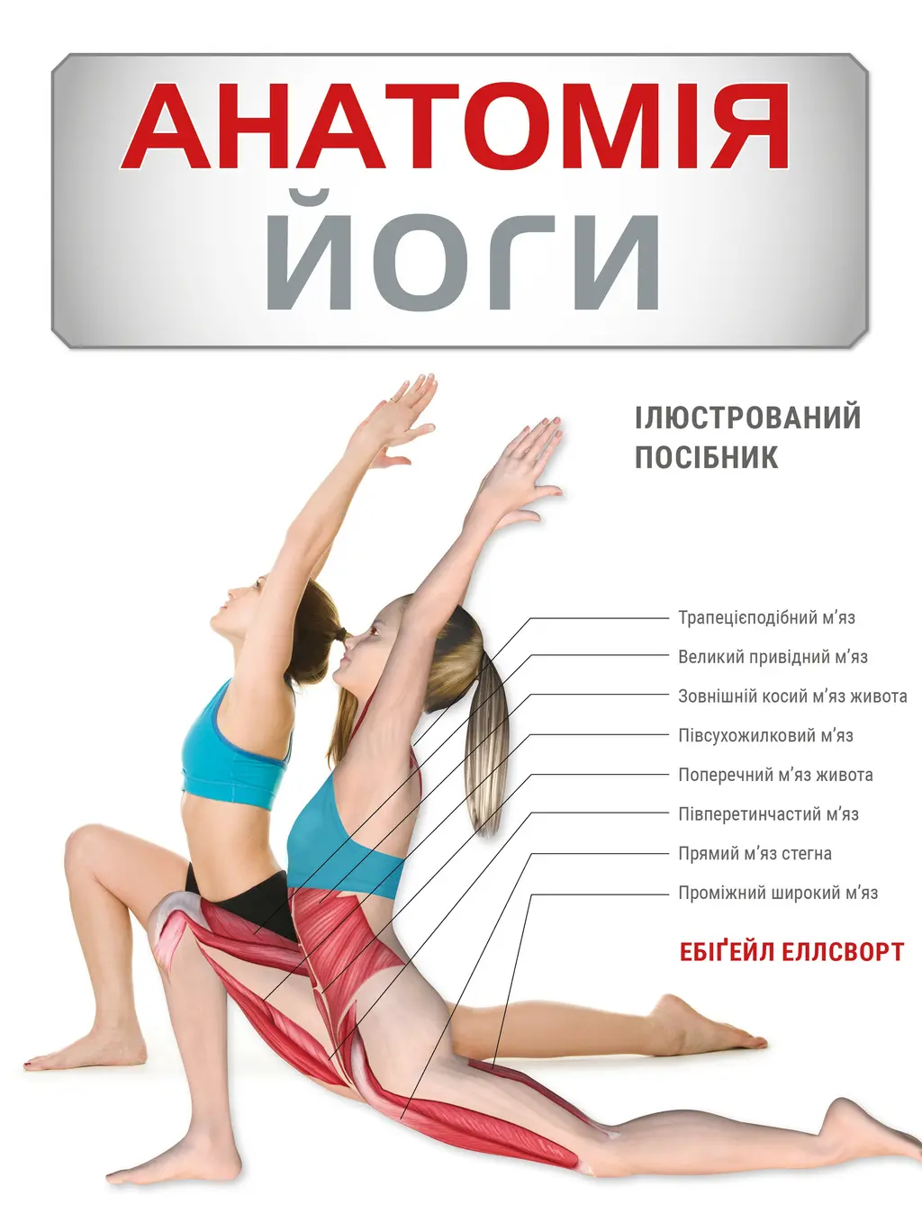 Обкладинка "Анатомія йоги. Ілюстрований посібник"