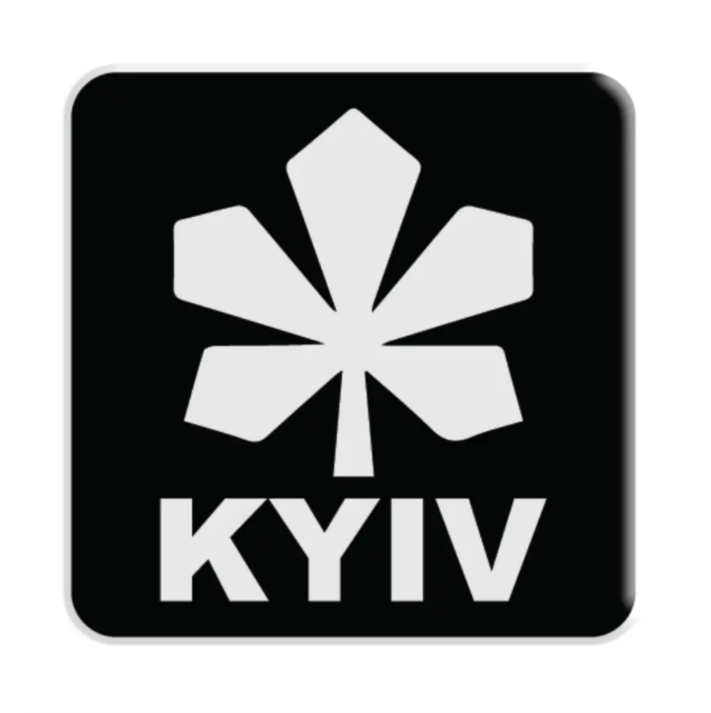 Обкладника "3D стікер KYIV black" Обкладинка "3D стікер KYIV black"