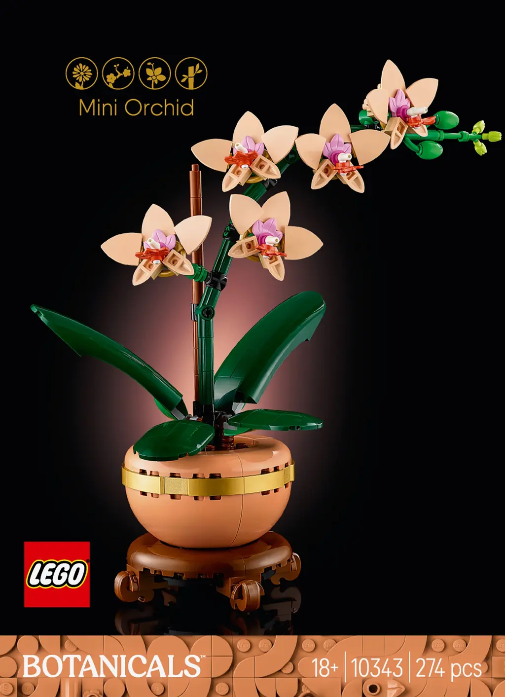 Обкладника "Конструктор LEGO Міні орхідея" Обкладинка "Конструктор LEGO Міні орхідея"