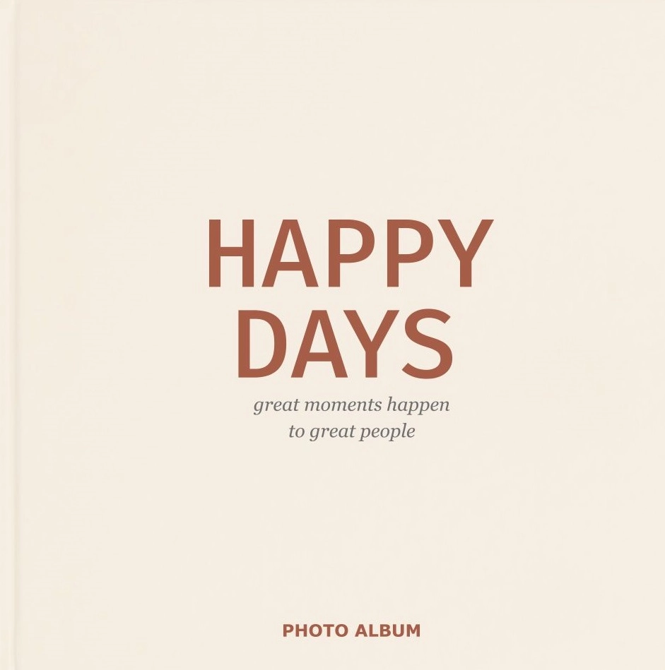 Фотоальбом «Happy Days» білий