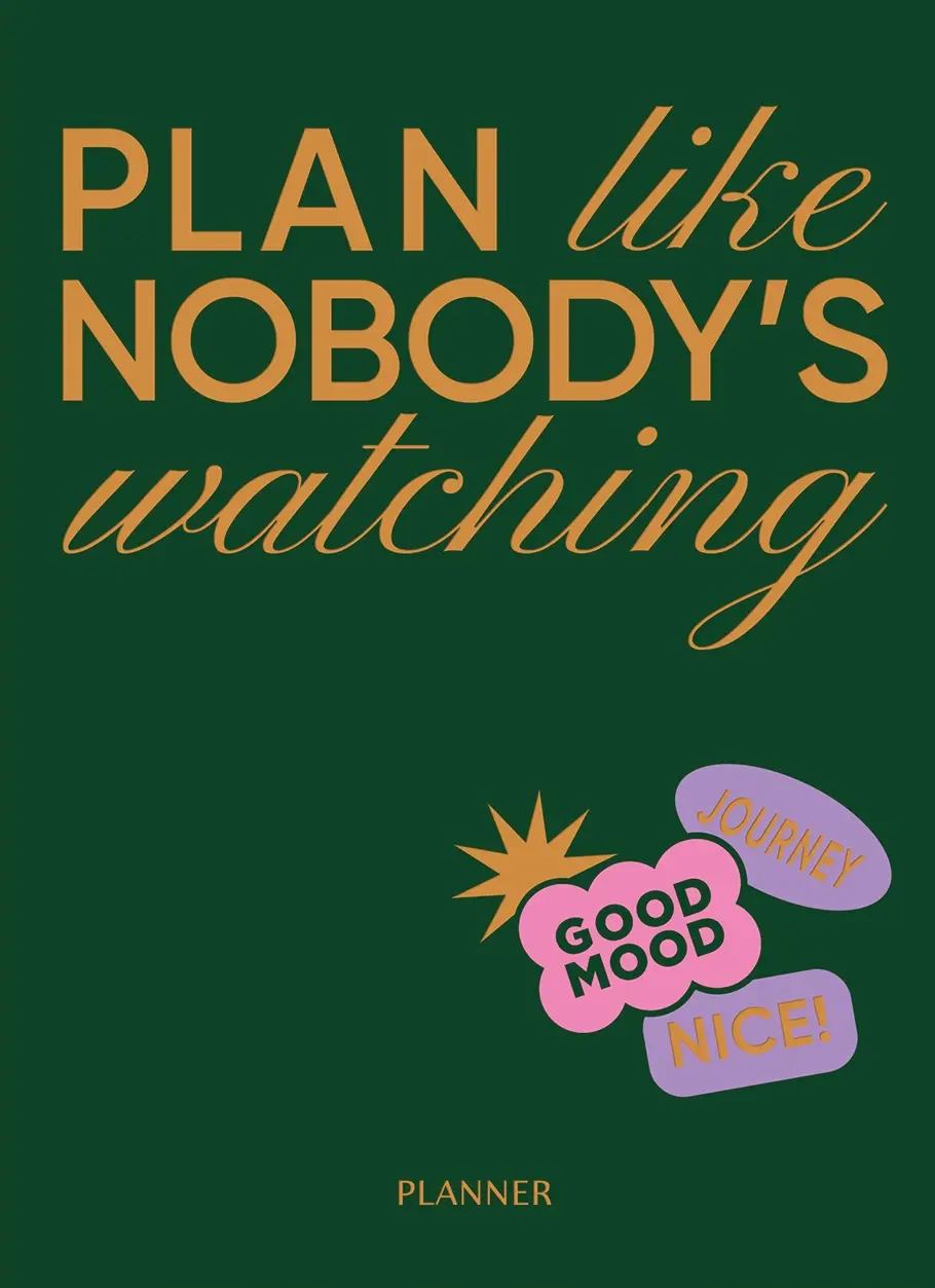 Обкладника "Блокнот для планування "PLAN LIKE NOBODY'S WATCHING" зелений" Обкладинка "Блокнот для планування "PLAN LIKE NOBODY'S WATCHING" зелений"