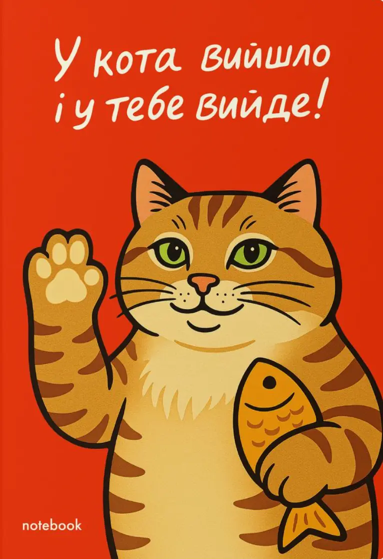 Обкладинка "Блокнот «У тебе вийде!»"