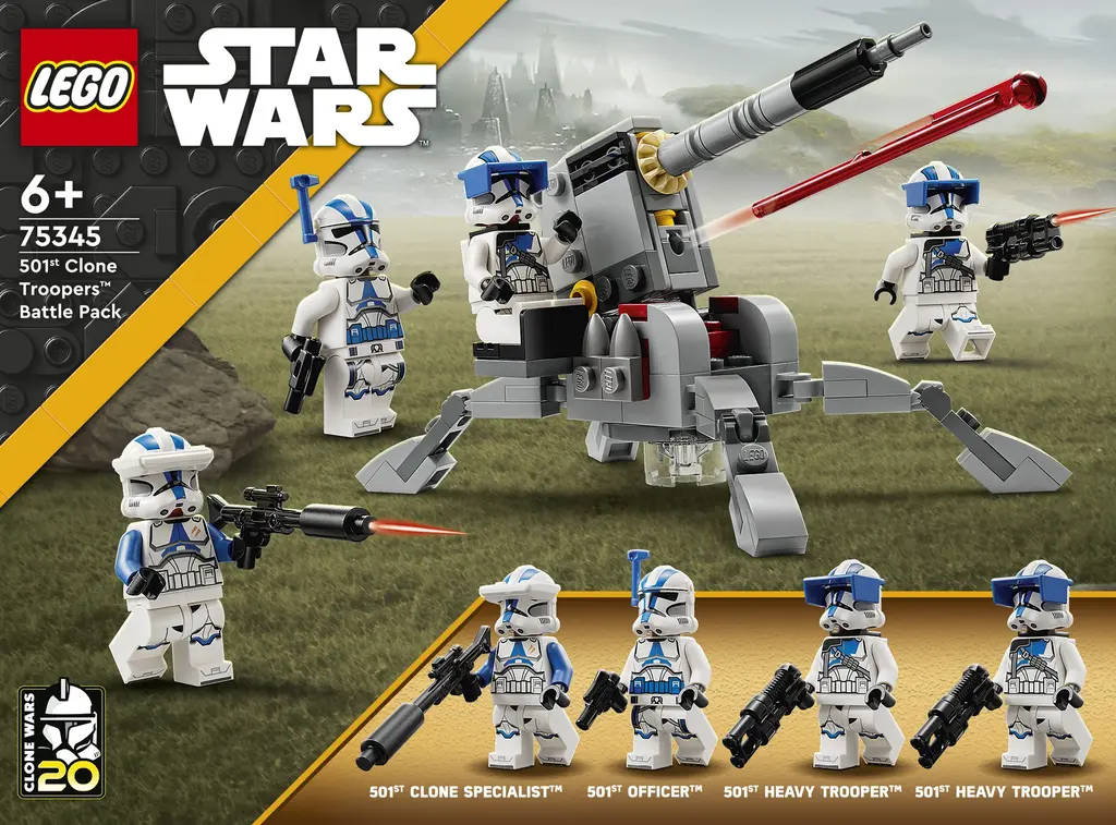 Обкладинка "Конструктор LEGO Бойовий загін бійців-клонів 501-го легіону"