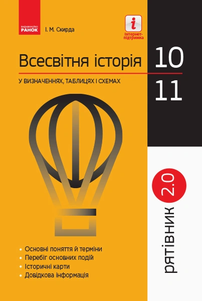 Всесвітня історія у визначеннях, таблицях і схемах. 10-11 класи. Рятівник 2.0