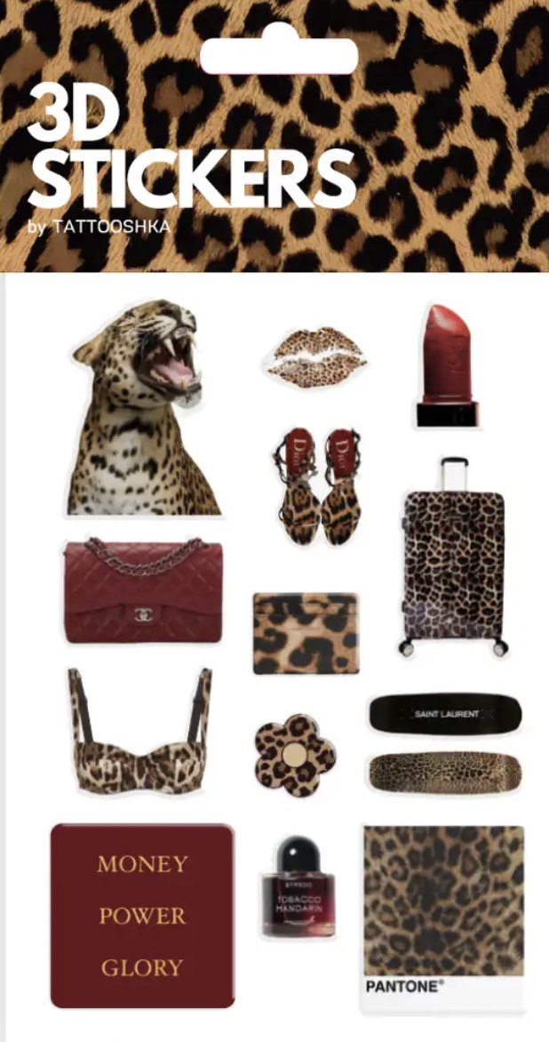 3D стікери "Leopard mood"