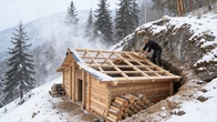 Building a Large Underground Winter Shelter | Life in the Snowy Forest I Part 2