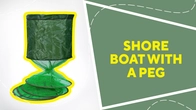 Shore boat with a peg