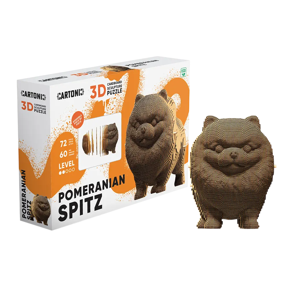 Картонний конструктор «Cartonic 3D Puzzle Pomeranian spitz»