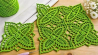 Эксклюзивный квадратный мотив крючком Original Crochet Lace Square Pattern You Haven't Seen Before