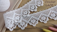КАЙМА ленточное КРУЖЕВО вязание крючком МК Beautiful and very easy to crochet LACE