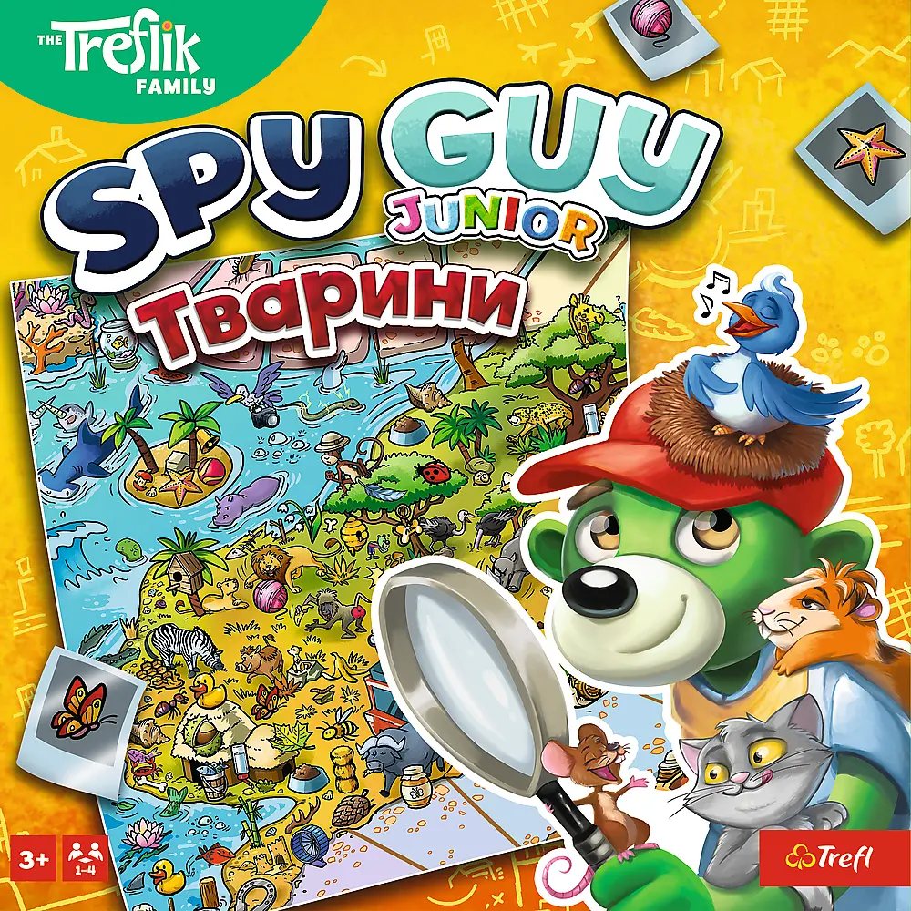 Обкладника "Настільна гра Trefl Spy Guy Тварини" Обкладинка "Настільна гра Trefl Spy Guy Тварини"