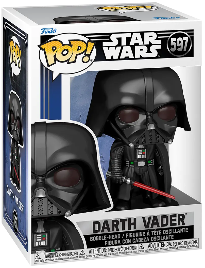 Обкладинка "Фігурка Funko Pop Star Wars Дарт Вейдер зі світловим мечем"