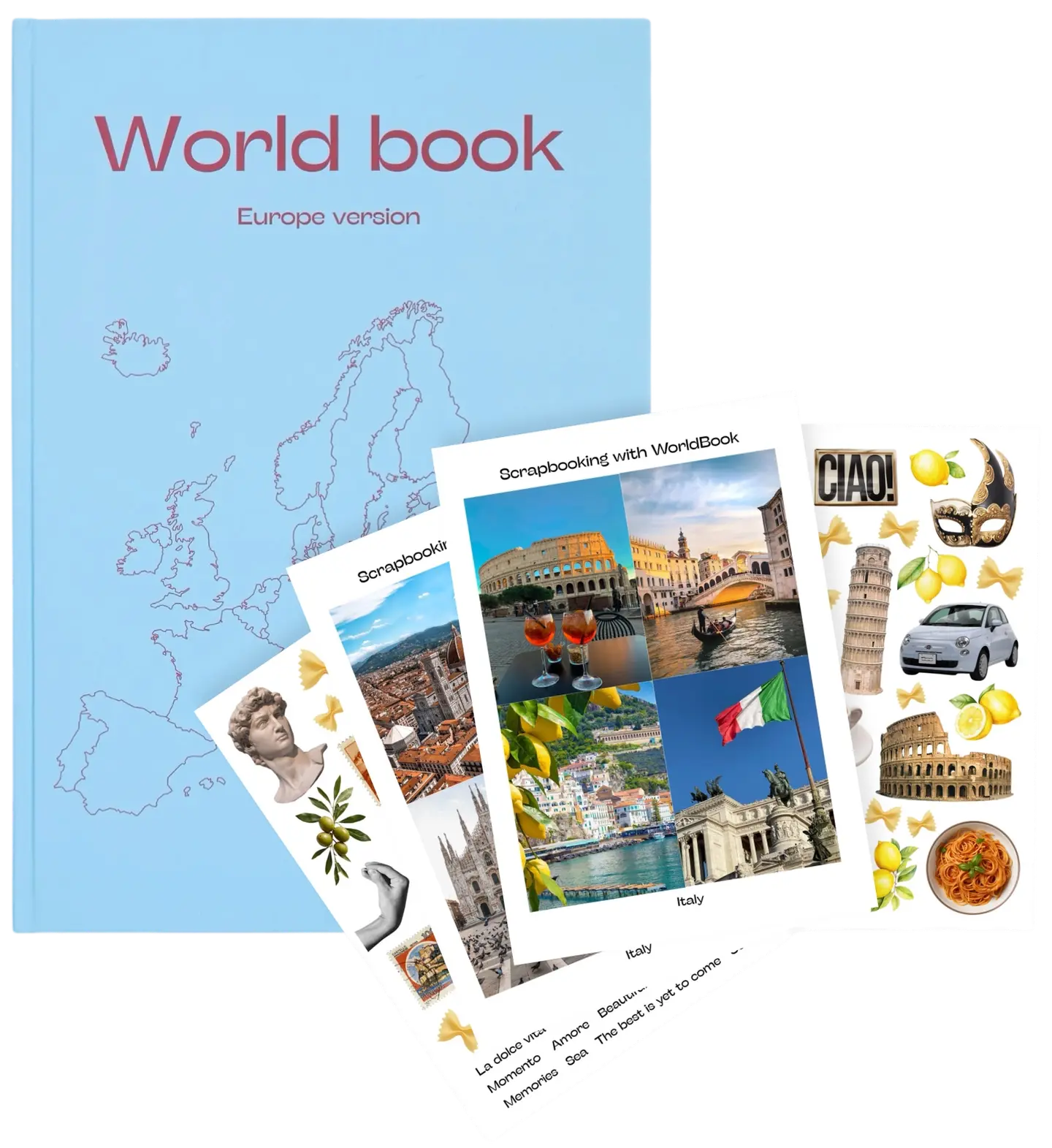 WorldBook Europe version + набір наліпок «Італія»