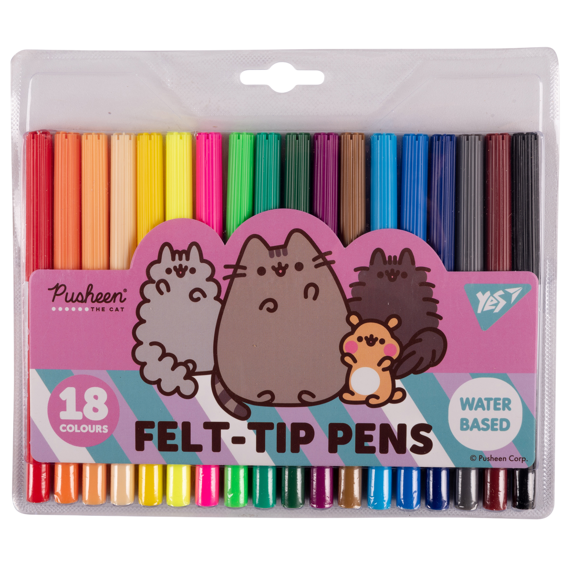 Фломастери Yes 18 кольорів Pusheen friends