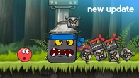 Red Ball Animation | Red Ball Boss Fight Vs 100 Ninja Boxes in EPIC Jungle Battle Ep 35