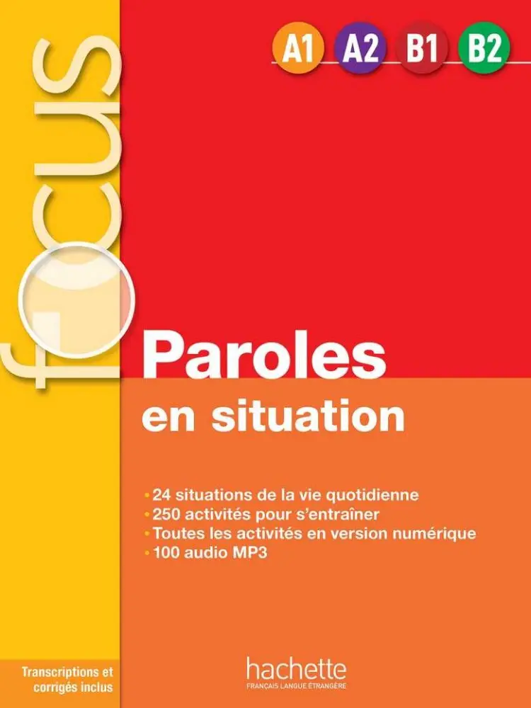 Обкладника "Focus: Paroles en situations" Обкладинка "Focus: Paroles en situations"