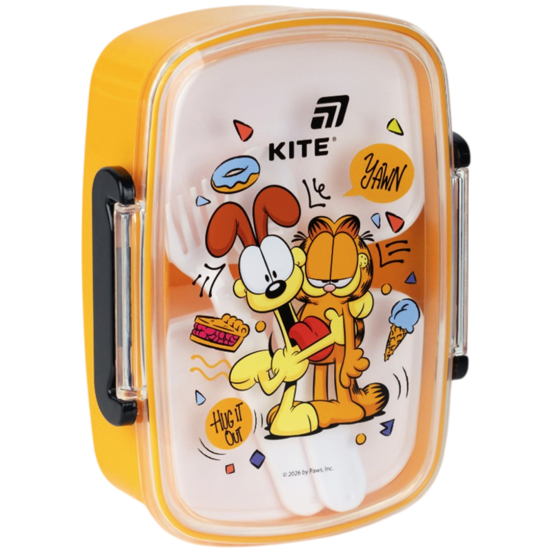 Ланчбокс з наповненням Kite Garfield, 750 мл - Kebuk