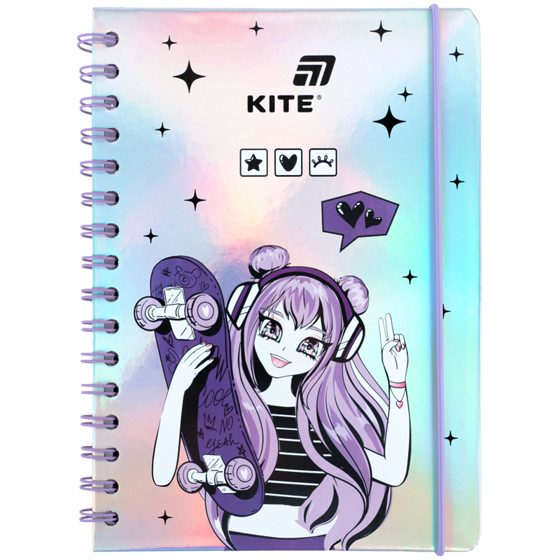 Блокнот на спіралі Kite Anime Dream (A5, 80 аркушів)