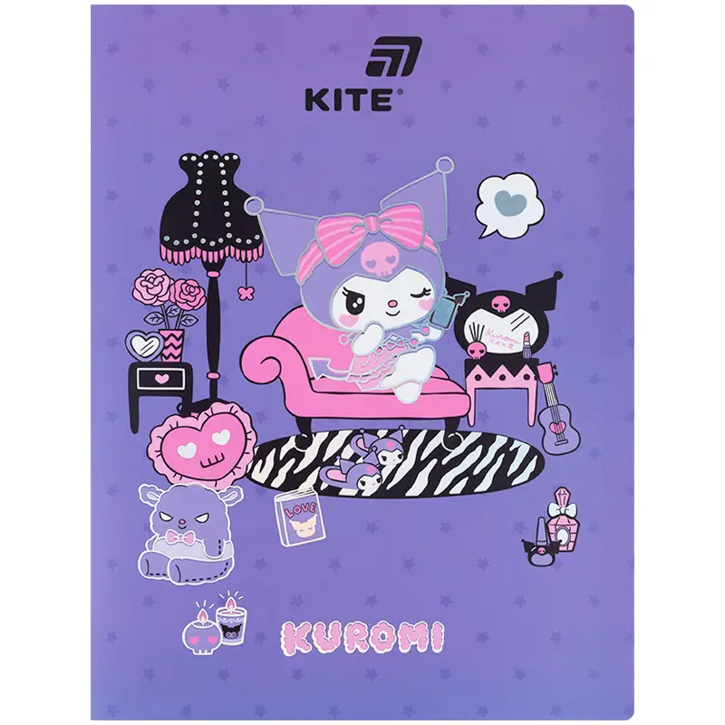 Обкладинка "Дисплей-книга Kite Kuromi (20 файлів, A4)"