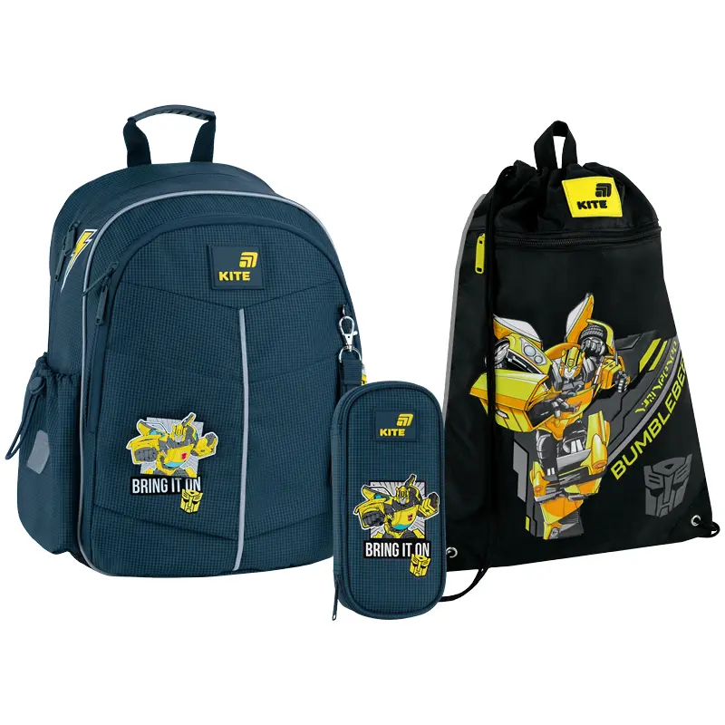 Шкільний набір Kite Education Transformers (рюкзак, пенал, сумка)