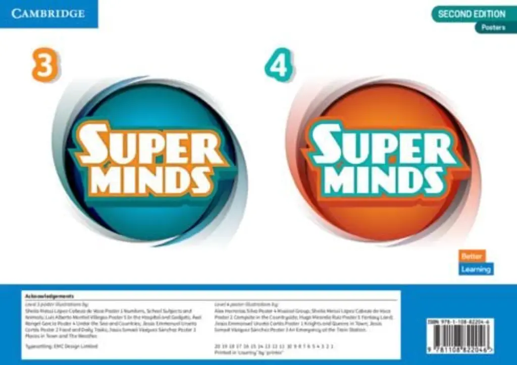 Обкладника "Super Minds 2nd Edition 3-4 Posters British English (10)" Обкладинка "Super Minds 2nd Edition 3-4 Posters British English (10)"