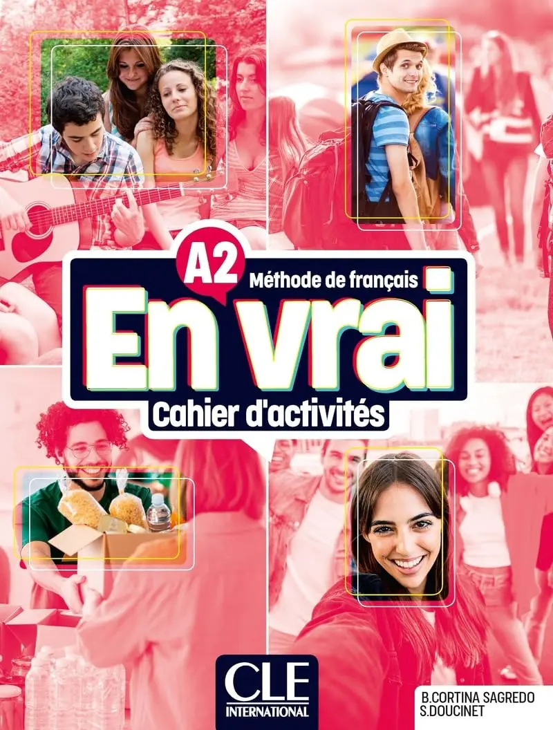 Обкладника "En Vrai A2 Cahier d'activites + Audio en ligne" Обкладинка "En Vrai A2 Cahier d'activites + Audio en ligne"