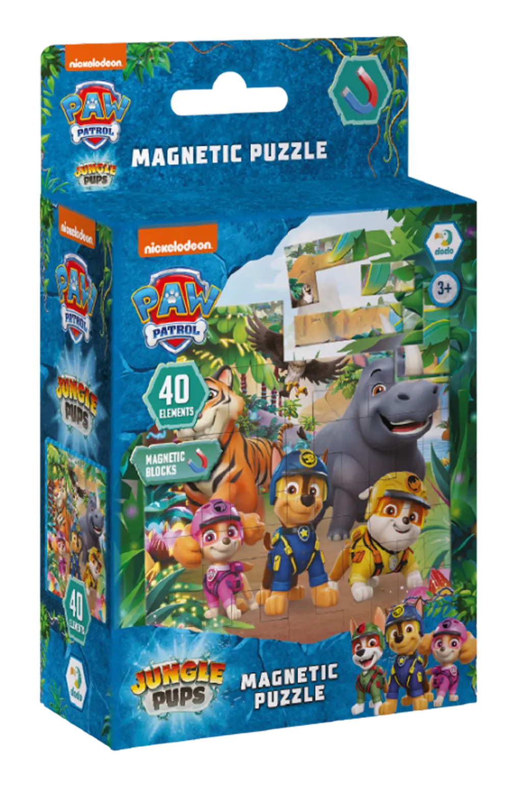 Обкладинка "Магнітний пазл на 40 елементів Paw Patrol. Джунглі"