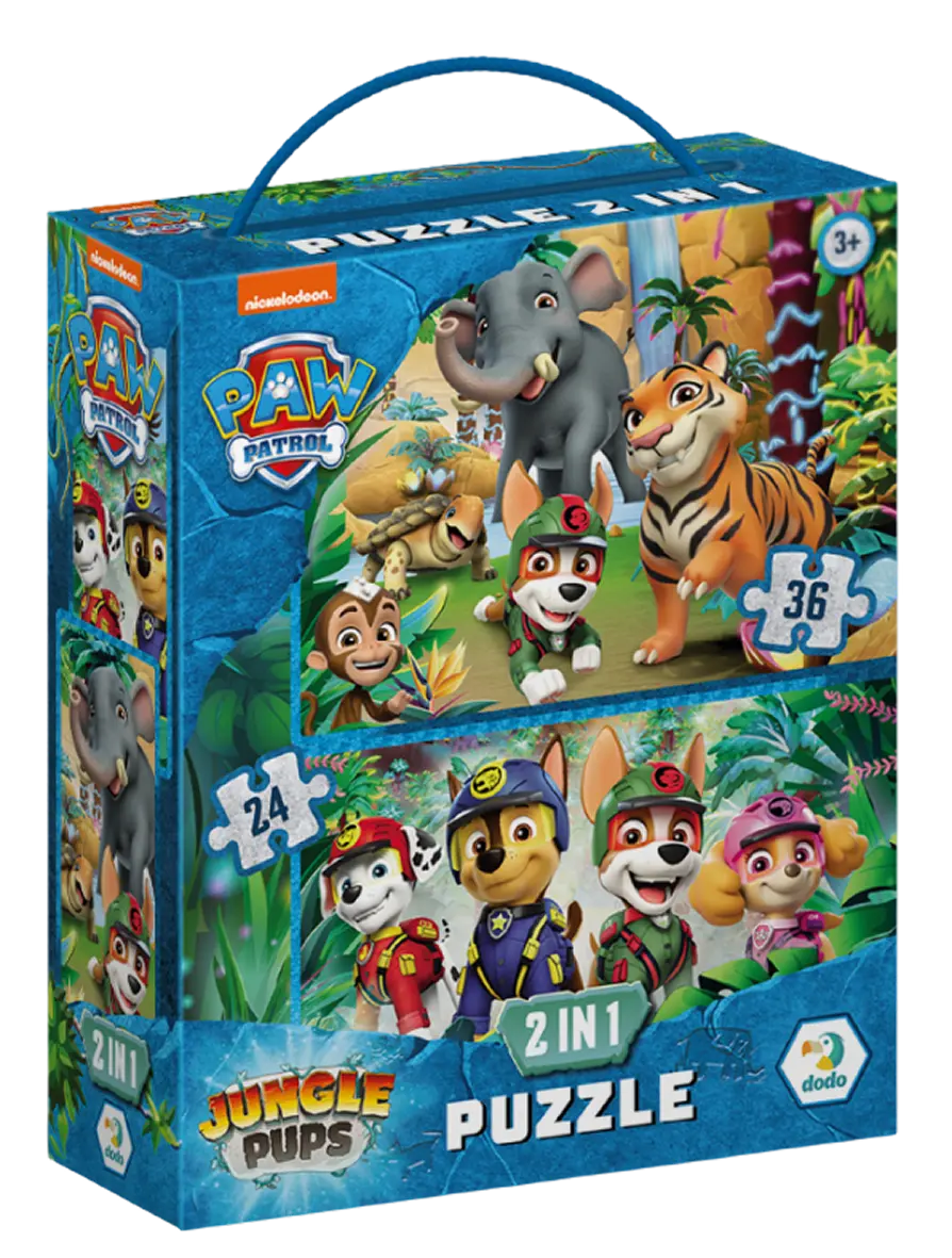 Пазл 2 в 1 Paw Patrol. Пригоди у Джунглях