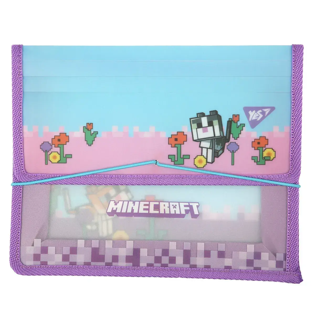 Папка для зошитів YES пласт. на резинці В5 Minecraft.Spring