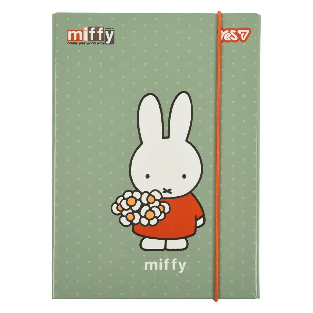 Обкладника "Папка для зошитів YES картонна В5 Miffy Springflowers" Обкладинка "Папка для зошитів YES картонна В5 Miffy Springflowers"