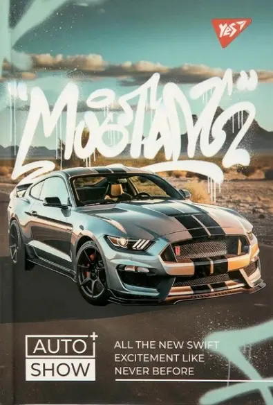 Обкладинка "Блокнот YES А6/64 7БЦ Autoshow.Ford, клітинка"