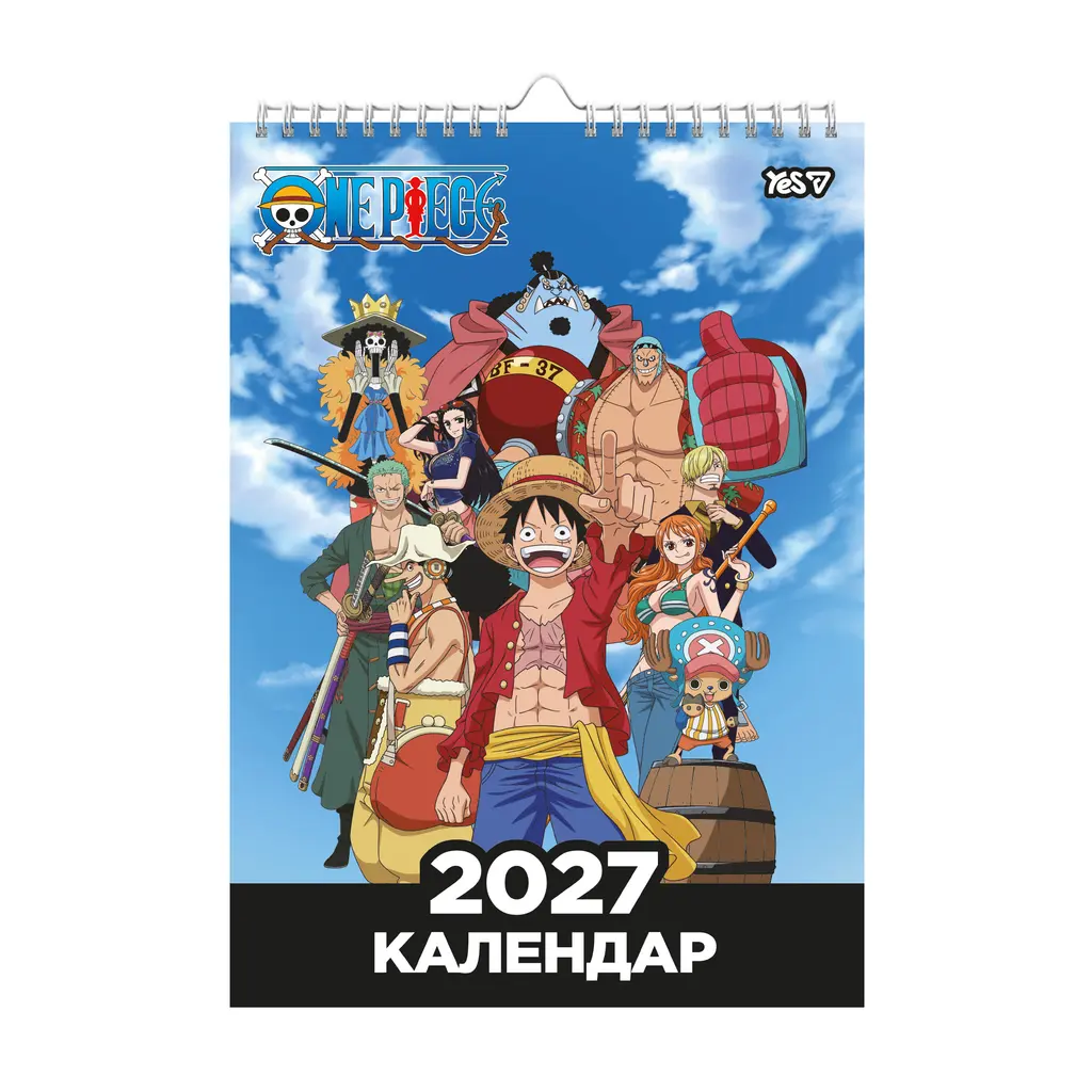 Обкладника "Календар-планер YES One Piece настінний на 2027 р., А3" Обкладинка "Календар-планер YES One Piece настінний на 2027 р., А3"