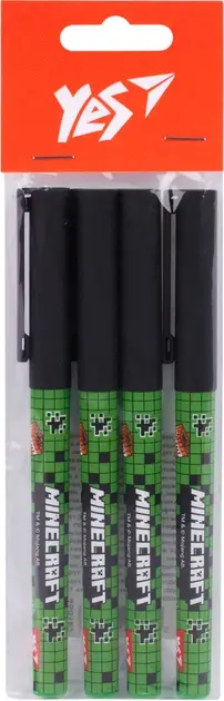 Обкладинка "Набір гелевих ручок YES Minecraft.Boom 0,5 мм синя"