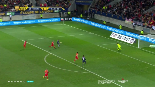 Кубок французской лиги 1/8 финала. Ле Ман — ПСЖ 1:4. Обзор матча