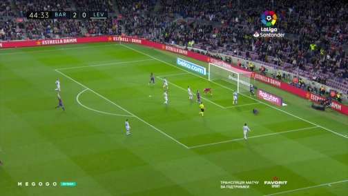 22-й тур. Барселона — Леванте. 2:1 Обзор матча