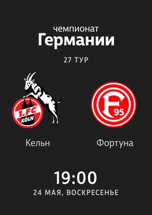 27-й тур. Кельн — Фортуна. 2:2 Обзор матча