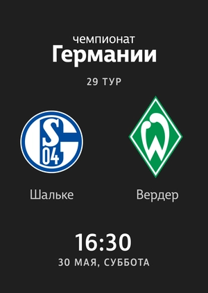 29-й тур. Шальке — Вердер. 0:1 Обзор матча
