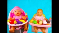 Cook Fruit & Vegetables to Feed Baby Born Dolls! Play TOys