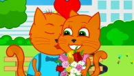 Cats Family in English - Love story Cartoon for Kids