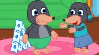 Benny Mole and Friends - Sister Wants to Break a House of Cards Cartoon for Kids