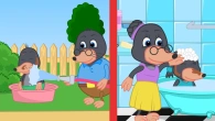 Benny Mole and Friends - Mom vs Dad Cartoon for Kids