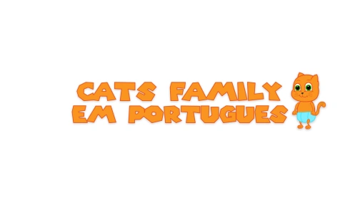 Família de Gatos - Goma Arco-íris Para O Pai em Português Brasil