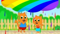 Cats Family en Français - Pluie colorée Dessin Animé 2019 en Français