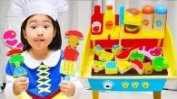 Boram and WOODEN BBQ Grill Cooking Toy