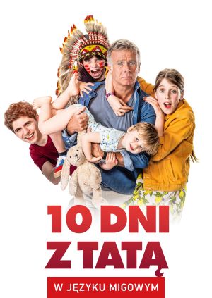 10 dni z tatą (w języku migowym) — plakat
